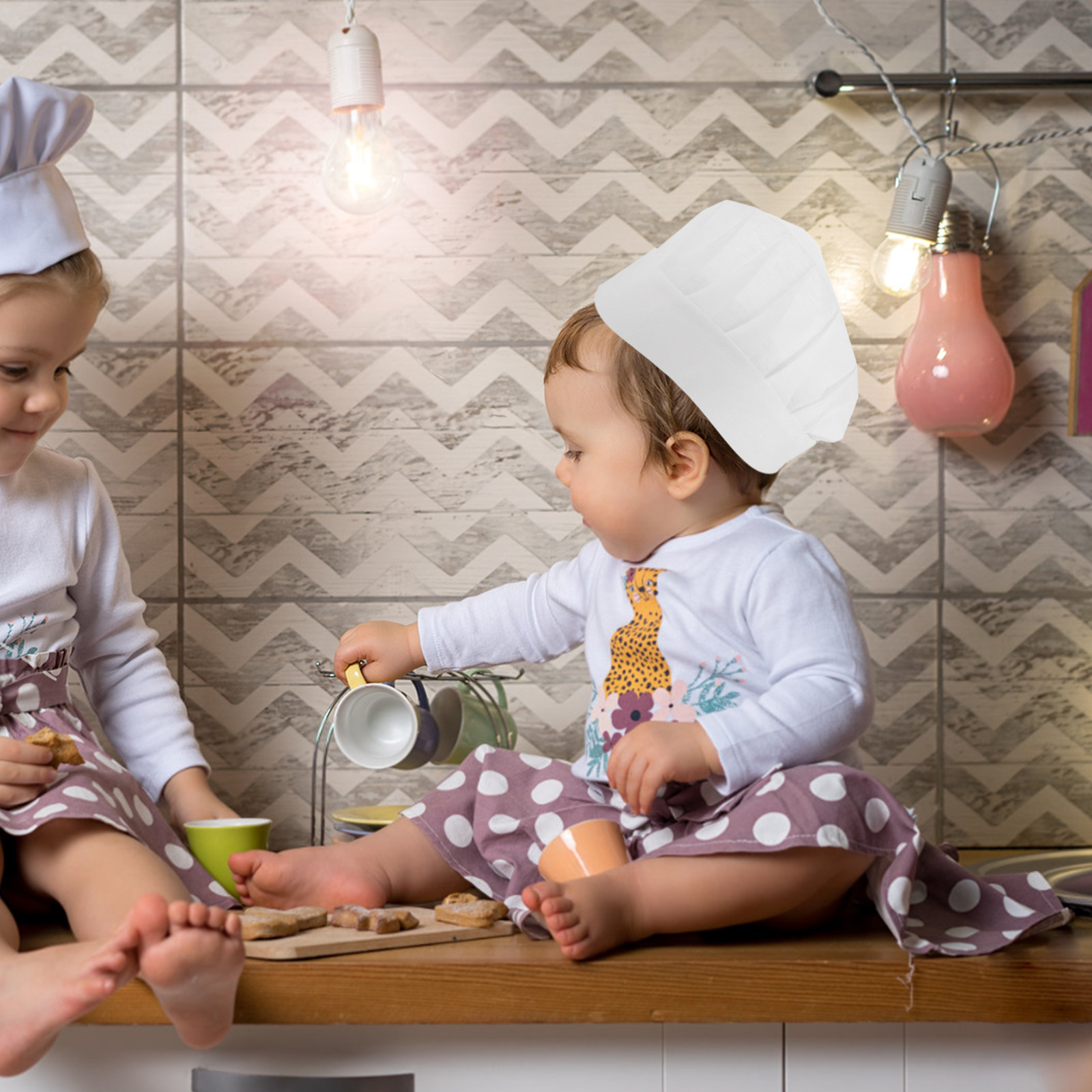 Kitchen With Baking Area - 15 Adet Tek Kullanımlık Çocuk Şef