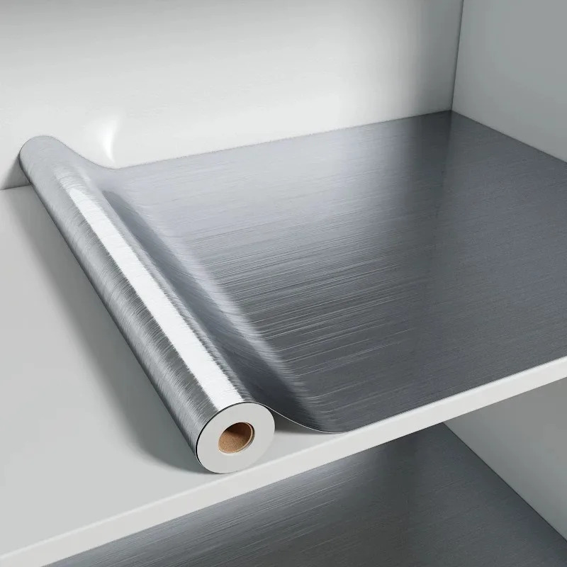 Kitchen Queen - PVC Paslanmaz Fırçalanmış Gümüş Çıkarılabilir Duvar