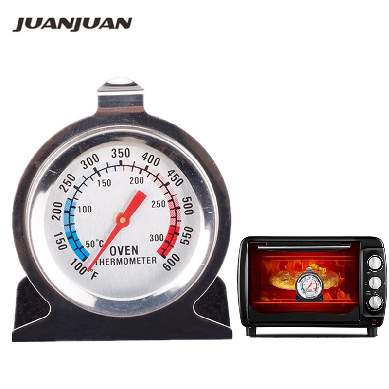 Oven Thermometer Analog - Paslanmaz Çelik Gıda Et Sıcaklığı Stand