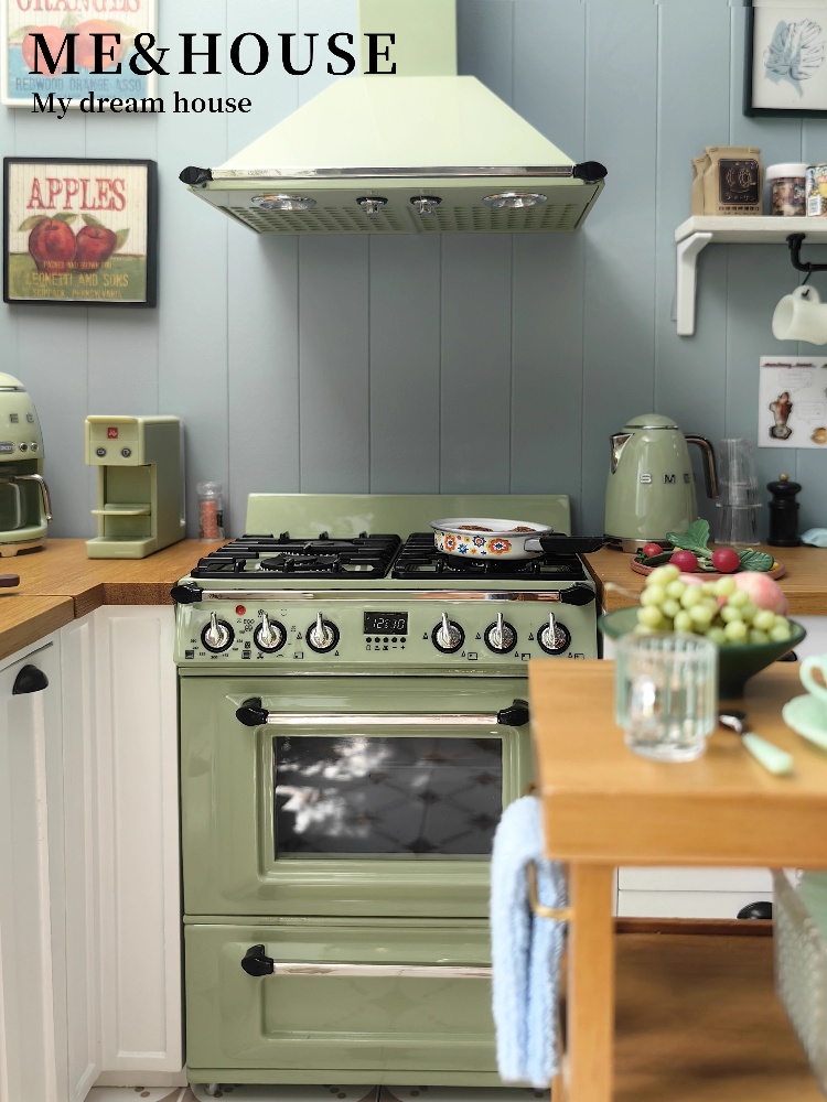 Kitchen Queen - 1:6 bebek evi Mini modeli mobilya