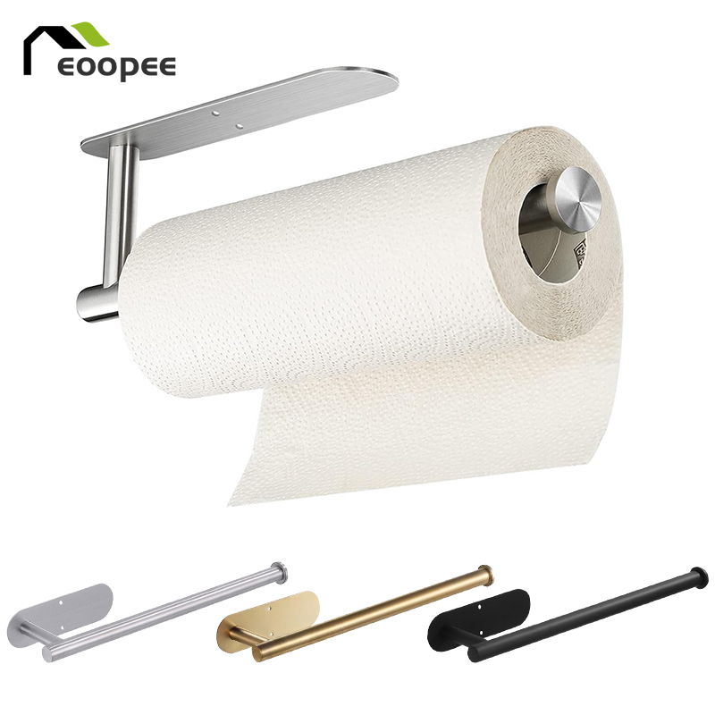 Kitchen Baking Paper Holder - Paslanmaz Çelik Kağıt Havluluk Dolap Altında