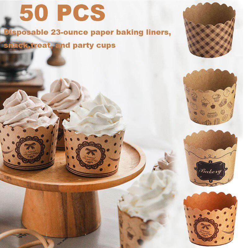 Kitchen Baking Paper - 50 adet/paket Cupcake kağıt bardaklar Sarıcı