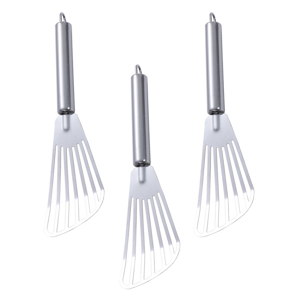 Offset Spatula Set - 3 adet paslanmaz çelik spatula biftek