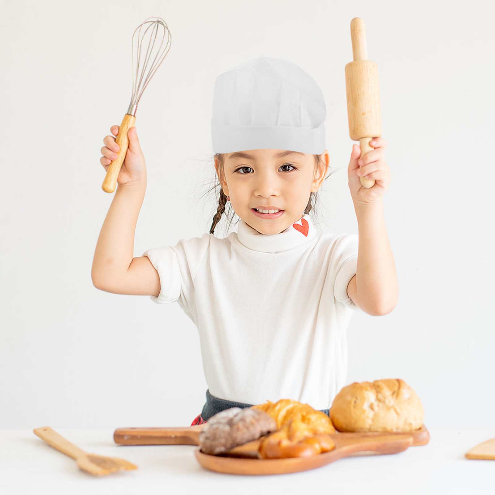 15 Adet Çocuk Şef Şapkası, Tek - Kitchen With Baking Area incelemesi ve fiyatı