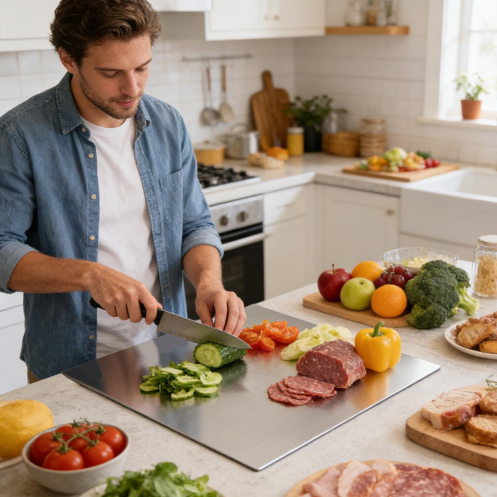Paslanmaz Çelik Kesme Tahtası  - Kitchen With Baking Area incelemesi ve fiyatı