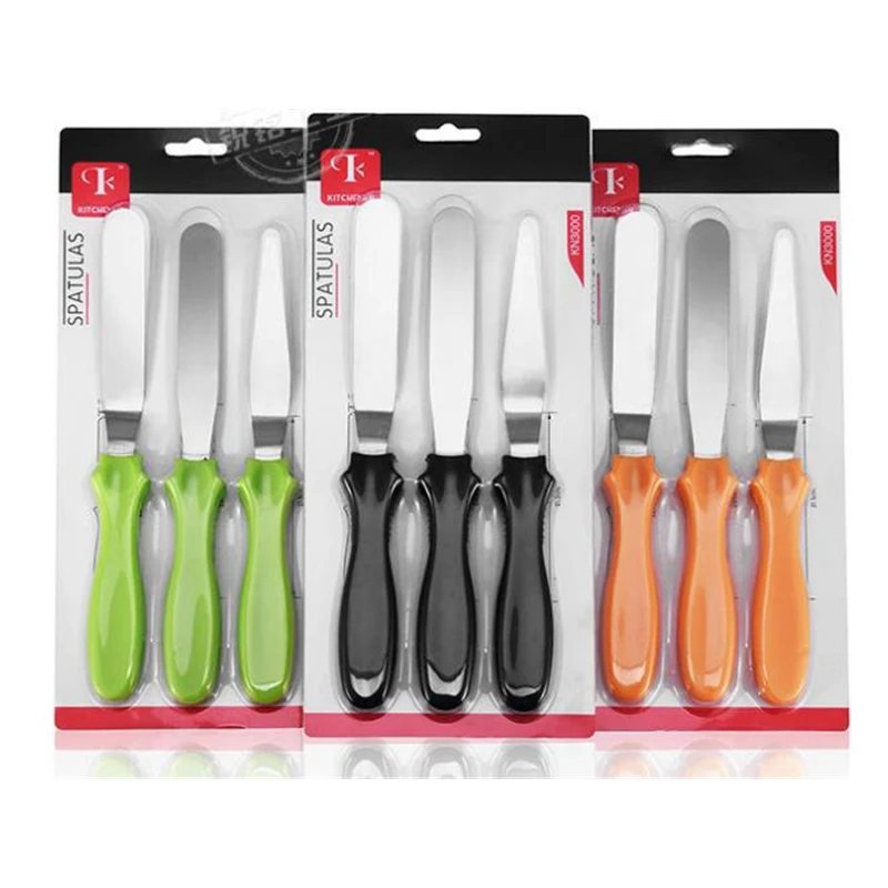 3 adet/takım Spatula Bıçak Açı - Offset Spatula Set incelemesi ve fiyatı
