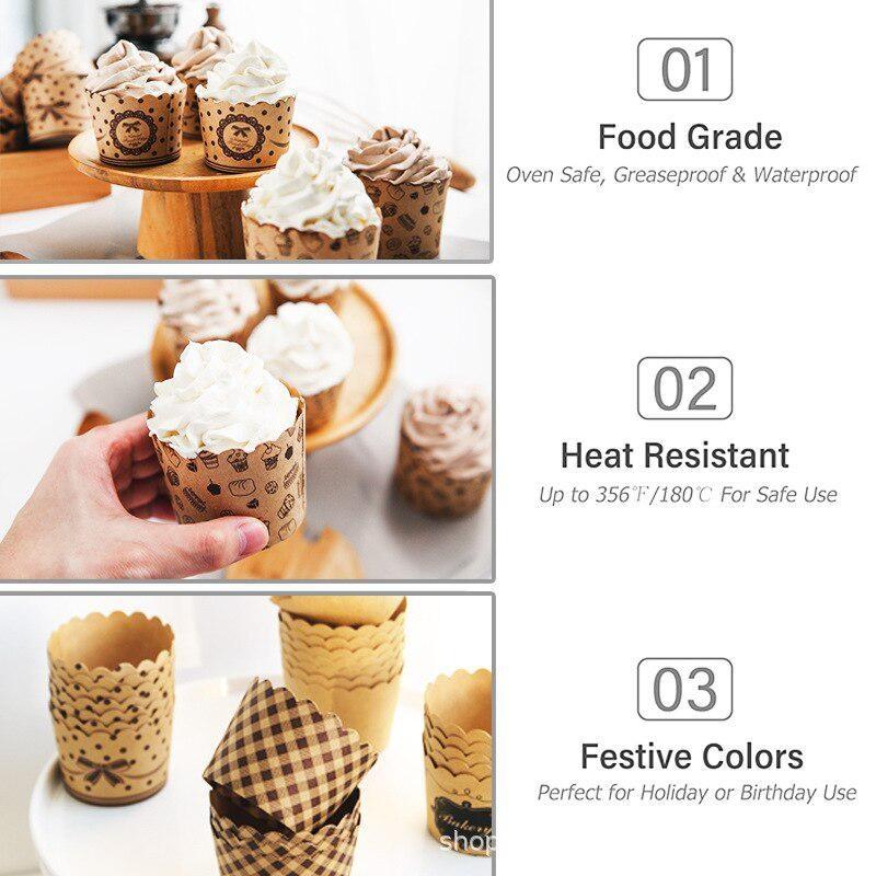 50 adet/paket Cupcake kağıt ba - Kitchen Baking Paper incelemesi ve fiyatı